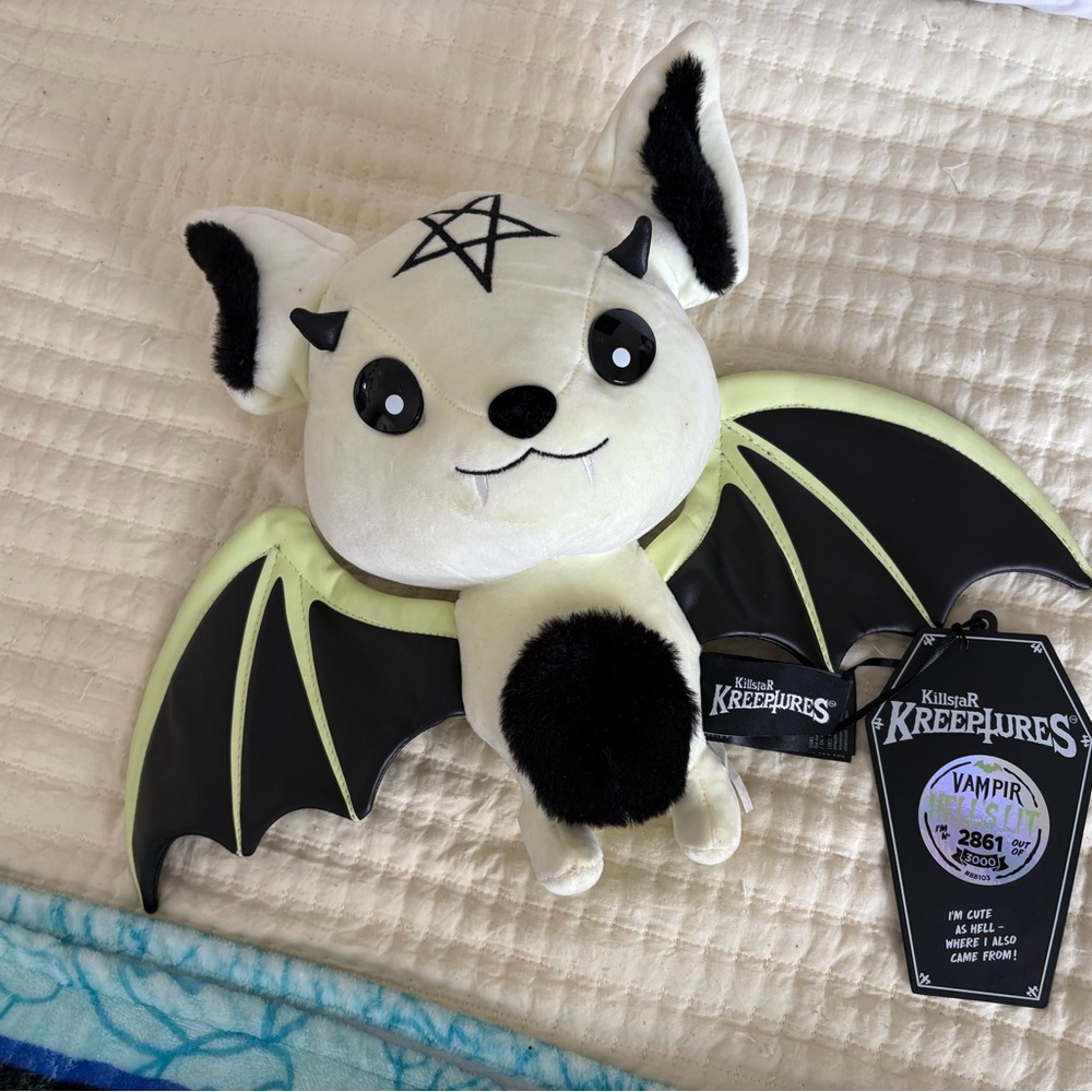 Killstar Kreeptures Vampir Plush Toy - Black and White